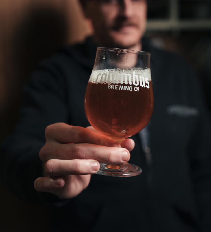 Brewer with Domestique Beer