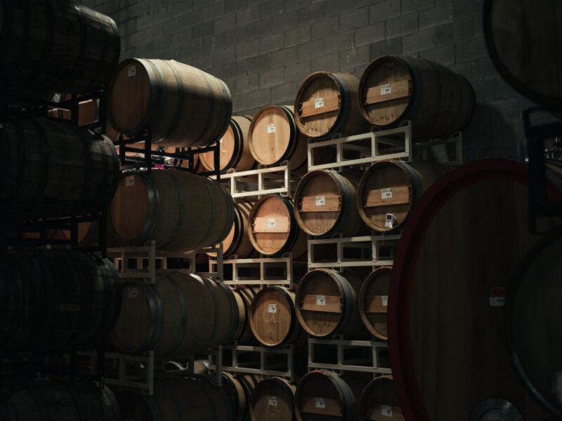 Raspberry Galette in Wood barrels