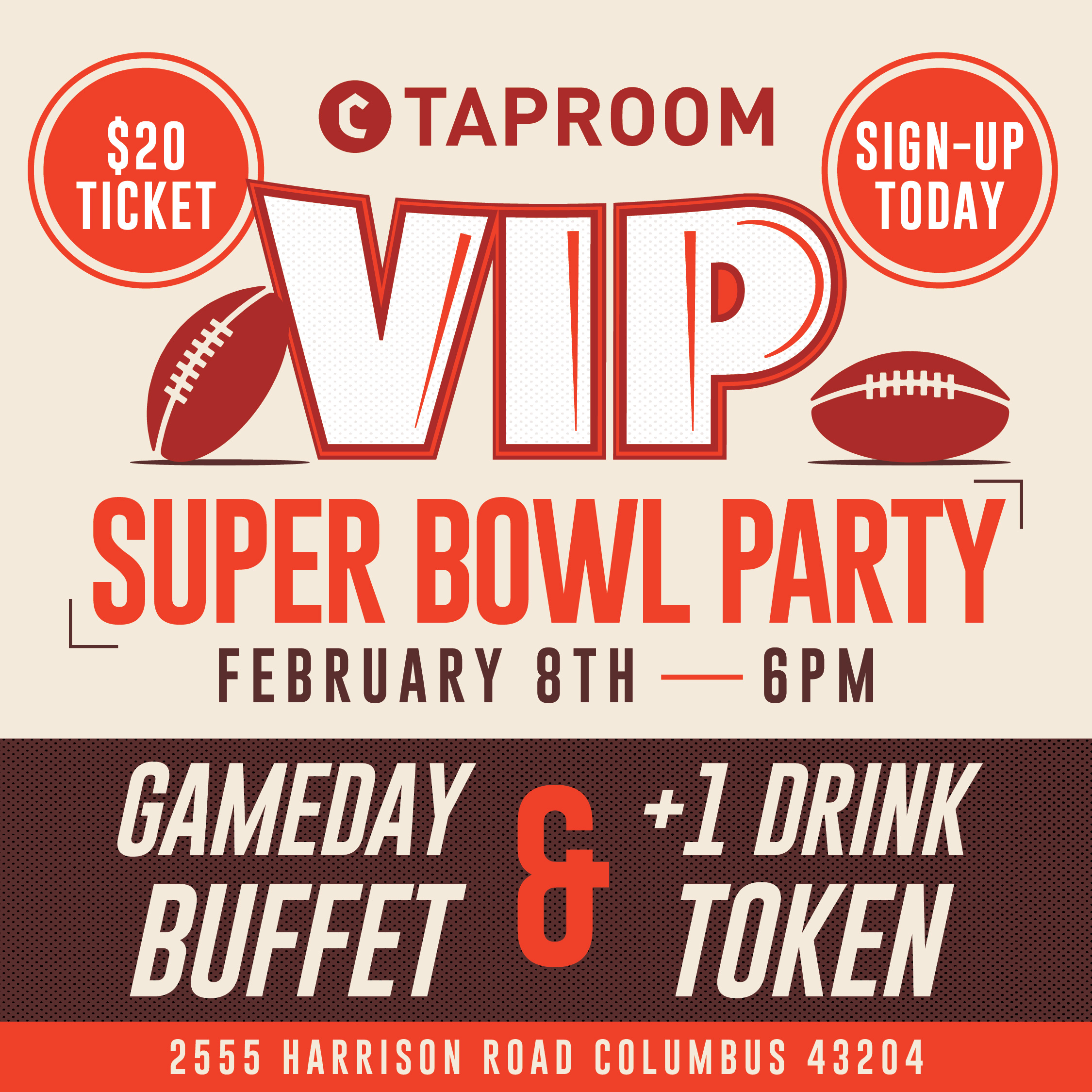 Superbowl Party at the Taproom